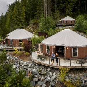 Yurts on Vancouver Island