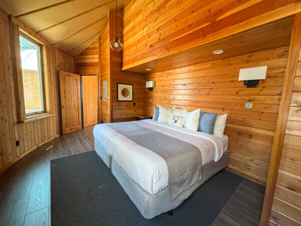 Luxury Cedar Yurt Bedroom