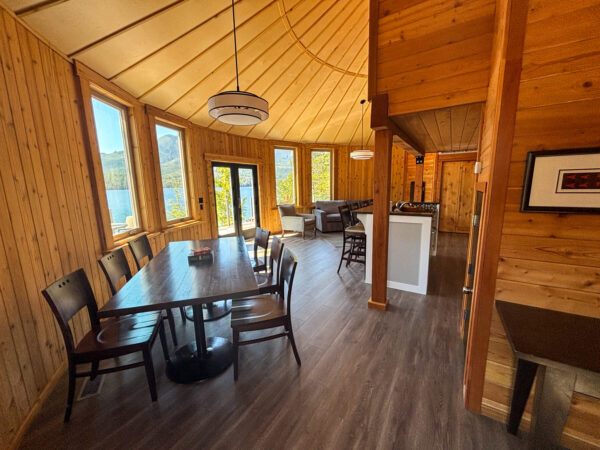 Luxury Cedar Yurt Dining
