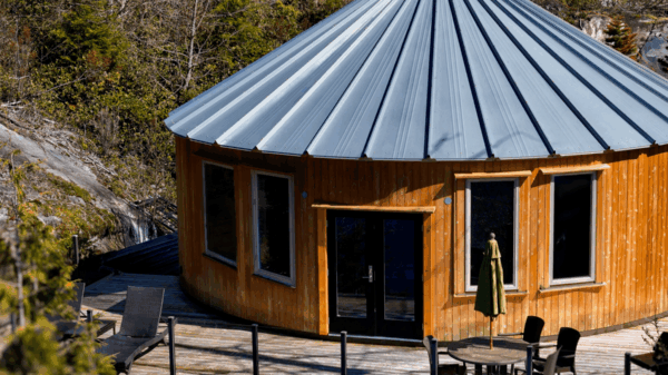 Luxury Cedar Yurt External